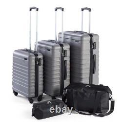 Elevate Unisex 5 Piece Hard Case Set Suitcases