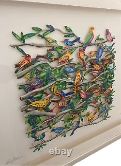 Exotic Birds' Artist's Proof By David Gerstein Hand Painted Laser Cutout LE New