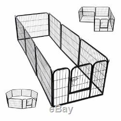 Extra Large Heavy Duty 8 Piece Puppy Dog Run Enclosure Welping Pen Playpen S247