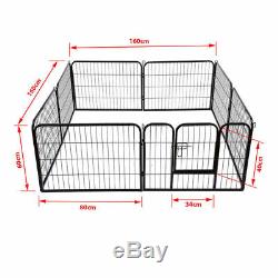Extra Large Heavy Duty Whelping Pen 8 Piece Puppy Dog Run Enclosure Playpen