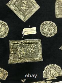 Fabric Furnishing Roman Chenile 140cm x 18m piece Black Upholstery