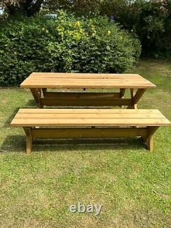 Fairford Heavy Duty FSC Wooden Table Set 2M