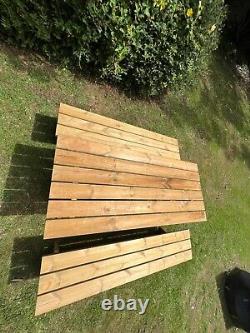 Fairford Heavy Duty FSC Wooden Table Set 2M