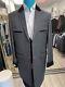 Fantastic 1950's Vintage Teddy Boy Suit Grey Wool Pinstripe Mid-heavy Cloth