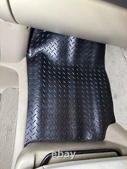 Fits Toyota Alphard 2003 To 2008 Tailored Black Rubber Car Floor Mat. (2 Clips)