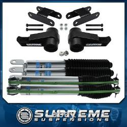 For 06-10 Hummer H3 4WD 3 Front + 2 Rear Level Lift Kit + Bilstein 5100 Shocks