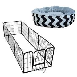 Free Dog Mat + Heavy Duty 8 Piece Puppy Dog Run Enclosure Cage UKES