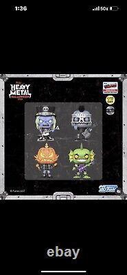 Funko Pop Heavy Metal Halloween Mascots Set Of GITD NYCC 2023 1000 piece In Hand