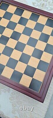 GOLF Pewter Gold and Silver Golf Chess Set and Wooden Board, New