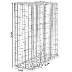 Gabion Stone Basket Retaining Heavy Duty Wall Steel Cage Fence 30/50cm/80cm/90cm
