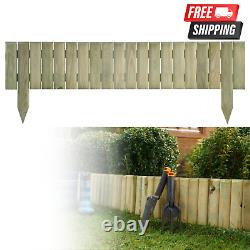 Garden Wooden HEAVY DUTY Edging Log Fence 90 x 30 x 15cm