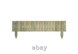 Garden Wooden HEAVY DUTY Edging Log Fence 90 x 30 x 15cm