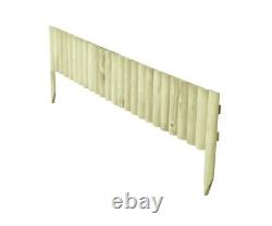 Garden Wooden HEAVY DUTY Edging Log Fence 90 x 30 x 15cm