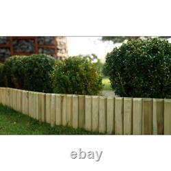 Garden Wooden HEAVY DUTY Edging Log Fence 90 x 30 x 15cm