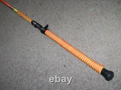 Glow Rod Meat Hunter Flex 7' Casting -catfish -glows Orange Under Black Light