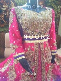 Gorgeous Hot Pink Heavy Pakistani 4 Piece Formal Suit Brand New