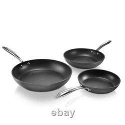 Granitestone Heavy-Duty Patented Nonstick Diamond Pro Frying Pan Set (3-Piece)