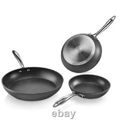 Granitestone Heavy-Duty Patented Nonstick Diamond Pro Frying Pan Set (3-Piece)