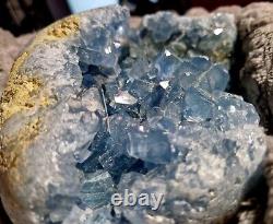 HEAVY Celestite Crystal Geode, Magical Stunning Piece, 4.3lbs 1.94kg