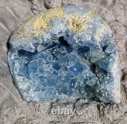 HEAVY Celestite Crystal Geode, Magical Stunning Piece, 4.3lbs 1.94kg