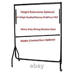 HEAVY DUTY Garment Clothes Rails Hanging Shop Displays Stand 1 PIECE TOP BAR