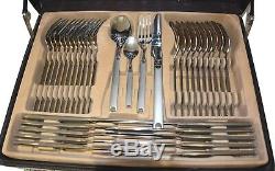 Heavy 72 Piece Stainless Steel Cutlery Set Case Dining Tableware Canteen Gift