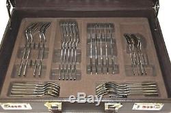 Heavy 72 Piece Stainless Steel Cutlery Set Case Dining Tableware Canteen Gift