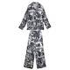 Heavy Craftsmanship Jungle Ink Printing Loose Two-piece Shirt Ladies Autumn New