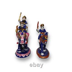 Heavy Decorated Royal War theme Handcrafted Chess Pieces Set