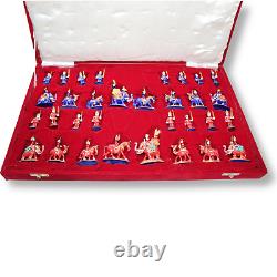 Heavy Decorated Royal War theme Handcrafted Chess Pieces Set