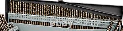 Heavy Duty 115 Pc Piece M35 Cobalt Fractional Drill Bit Set