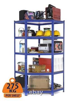 Heavy Duty 5 Tier Corner Racking Shelf Shelving Unit Garage Warehouse Shelves