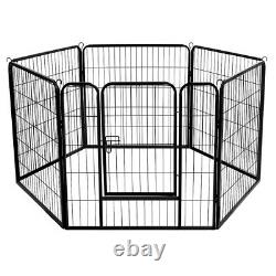 Heavy Duty 6 Piece Large High Puppy Dog Play Pen Run Enclosure 80cm Foldable NEW