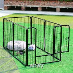 Heavy Duty 6 Piece Large High Puppy Dog Play Pen Run Enclosure 80cm Foldable NEW