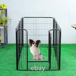 Heavy Duty 6 Piece Large High Puppy Dog Play Pen Run Enclosure 80cm Foldable NEW