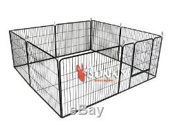 Heavy Duty 8 Piece Puppy Dog Play Pen Run Enclosure Whelping Pen Playpen Cage