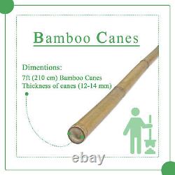 Heavy Duty Canes Bamboo Garden Thick Quality Plant Veg Support Cane Strong Stick