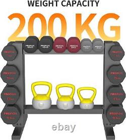 Heavy Duty Dumbbell Rack Home Gym Weight Kettlebell Storage