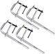 Heavy Duty F-clamps Pack Of 4, 12x4-3/4 Metal Welding Bar Clamps