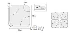 Heavy-Duty Four-Piece Cantilever Parasol Base, Poly-Coated Concrete 100kg