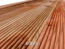 Heavy Duty Naturally Treated Larch Decking Board Softwood Timbers 28mm x 150mm