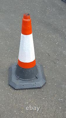 Heavy Duty One Piece Self Weighted 750mm Road Traffic Cones (Pack of 50 Cones)