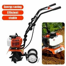 Heavy Duty Petrol Rotovator Tiller Cultivator Garden Soil Patch 52cc 2-Stroke UK