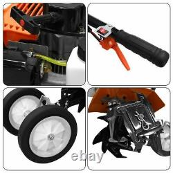 Heavy Duty Petrol Rotovator Tiller Cultivator Garden Soil Patch 52cc 2-Stroke UK