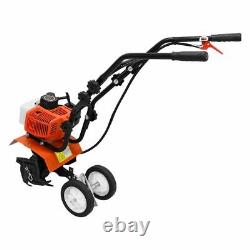 Heavy Duty Petrol Rotovator Tiller Cultivator Garden Soil Patch 52cc 2-Stroke UK