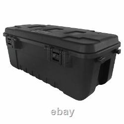 Heavy Duty Plano Military Storage Trunk, Black Perfect for Indoor/Outdoor Use