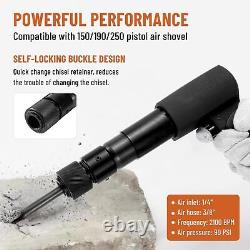 Heavy Duty Pneumatic Air Hammer Vibration Impact Tool Chisel Impact Tool Bit New