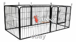 Heavy Duty Puppy Play Pen 6-piece Rabbit Enclosure Whelping Box