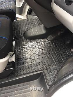 Heavy Duty Rubber Floor Mats VW T5 T6 Double Front Tailored Fit 1 PC Quality Mat