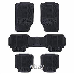 Heavy Duty Rubber Universal Car Floor Mats 5 Piece 7 Seater Cars Suv Mpv 4x4